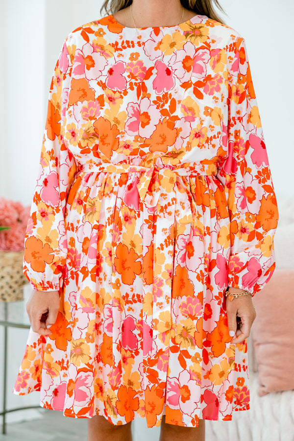 Kleid „Sanftes Herz“, Orange