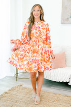 Kleid „Sanftes Herz“, Orange