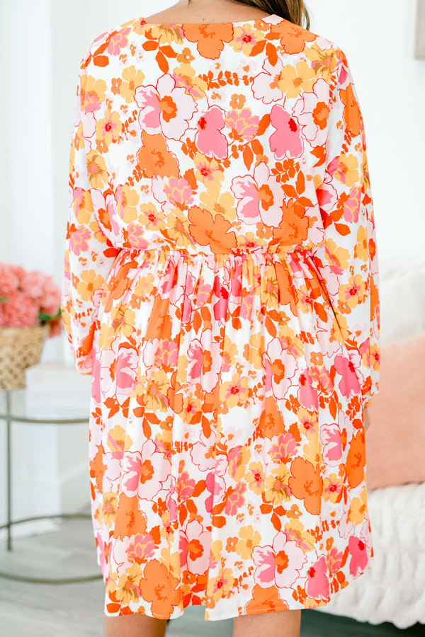 Kleid „Sanftes Herz“, Orange