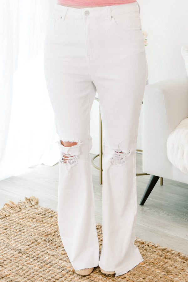 Get A Glimpse Jeans, White
