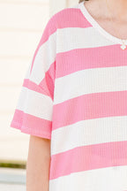 "Getting To Know Me" Top, Rosa