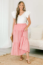 Said In Stride Skirt, Red