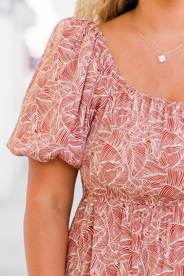 Give A Little Bit Midi Dress, Orange