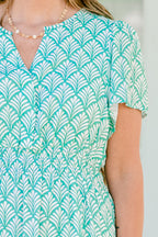 Grace-Kleid, Türkis