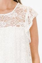 Give Me My Flowers Top, White