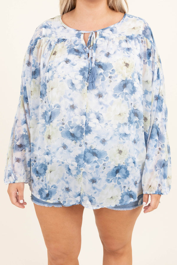 Give Me Shelter Top, Blau