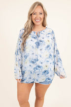 Give Me Shelter Top, Blau