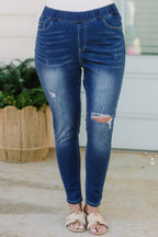 Give Your All Jeggings, Medium Wash
