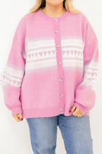 Giving You My Heart Cardigan, Pink