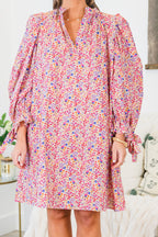 Glistening Lights Dress, Pink Floral
