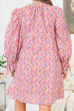 Glistening Lights Dress, Pink Floral