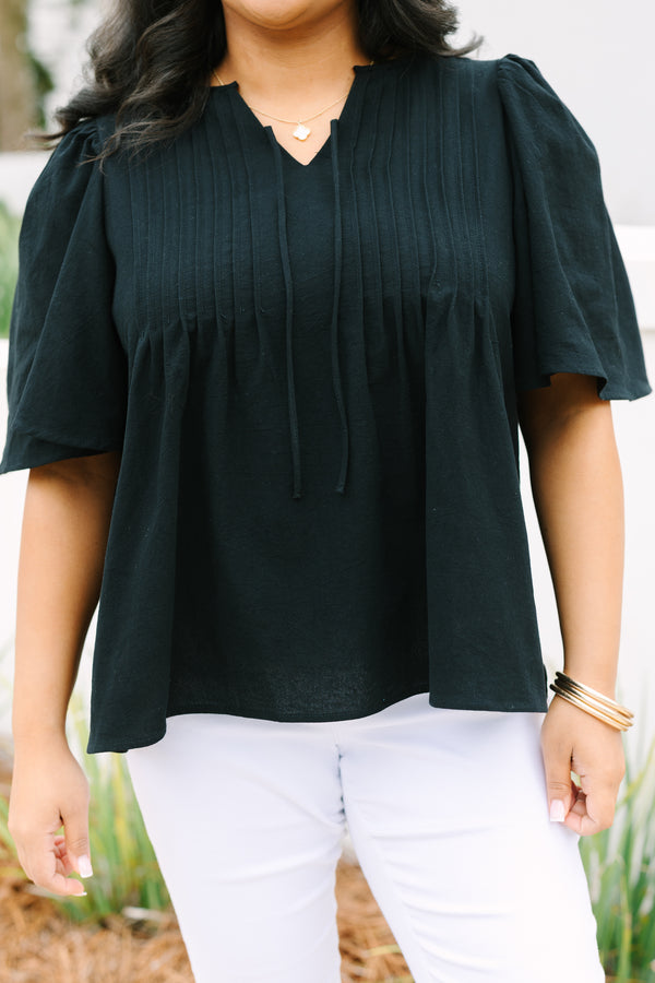 Go With It Top, Black