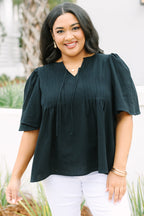 Go With It Top, Black