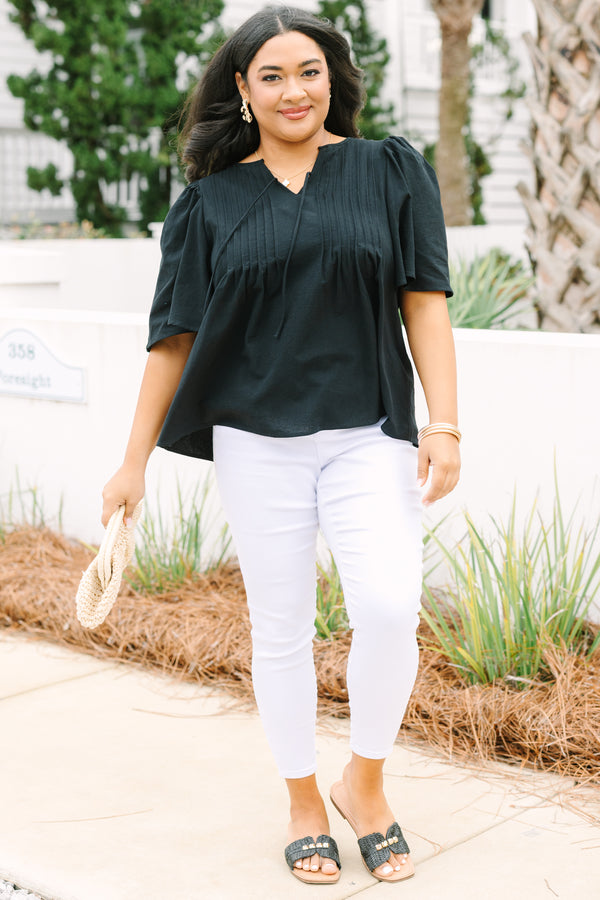 Go With It Top, Black