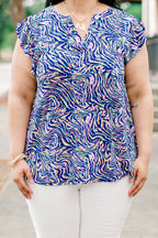 Golden Heart Top, Royal Multi