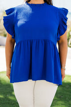 Good Idea Top, Royal Blue