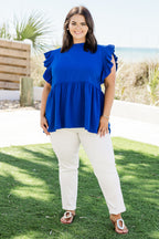 Good Idea Top, Royal Blue