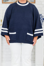 Good Luck To My Babe Top, Navy