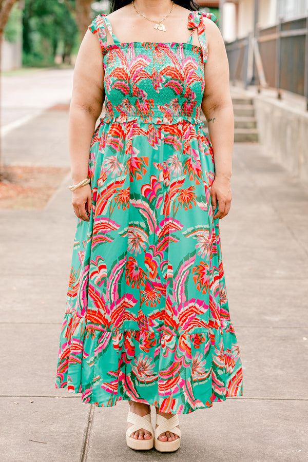 Good To Be Back Dress, Turquoise