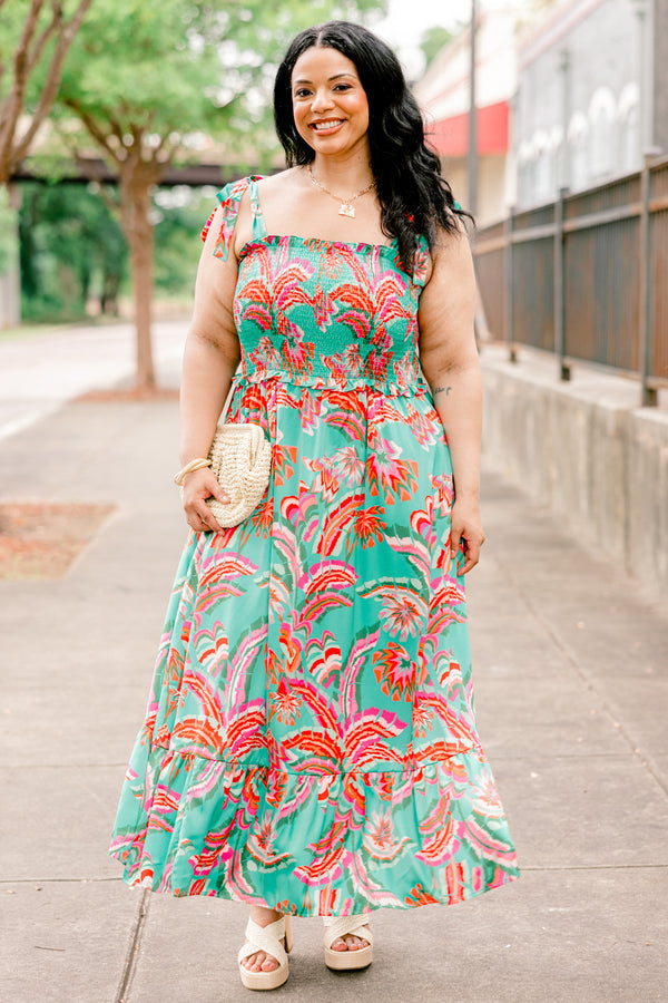 Good To Be Back Dress, Turquoise