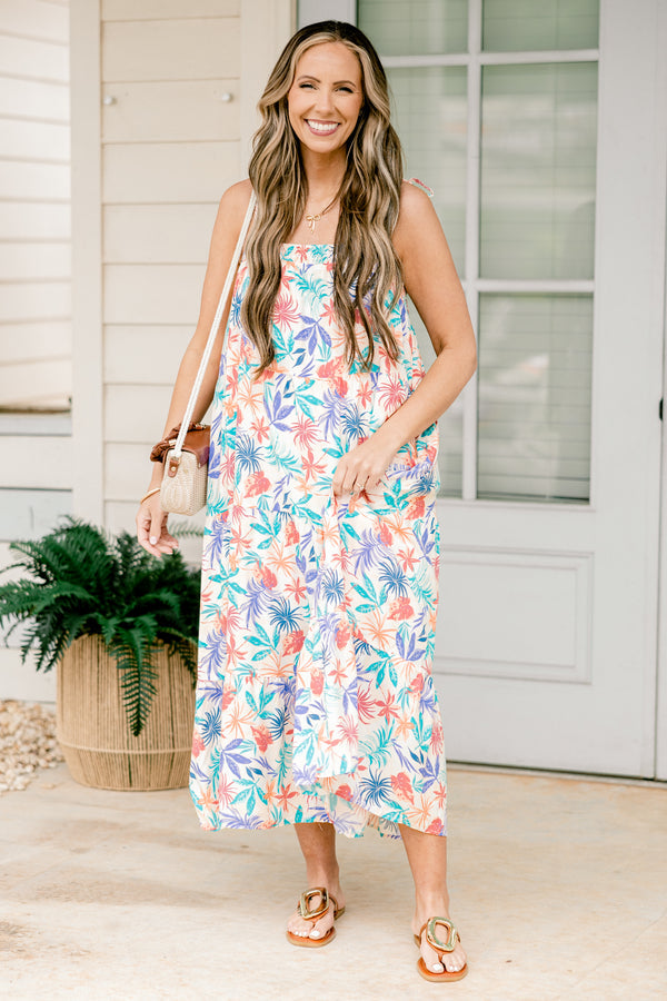 Good To See You Again Kleid, Tropical Blue