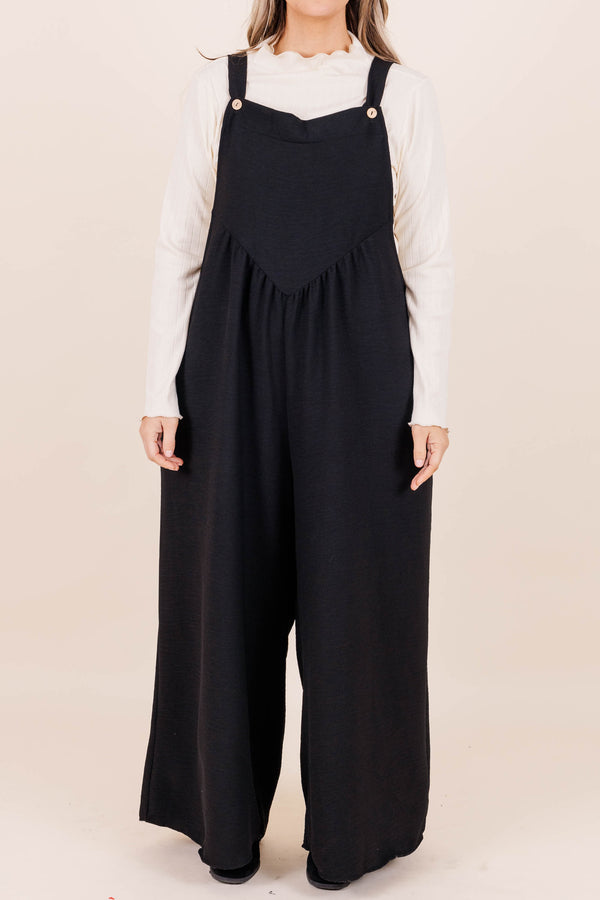 Got To Laugh Jumpsuit, Schwarz