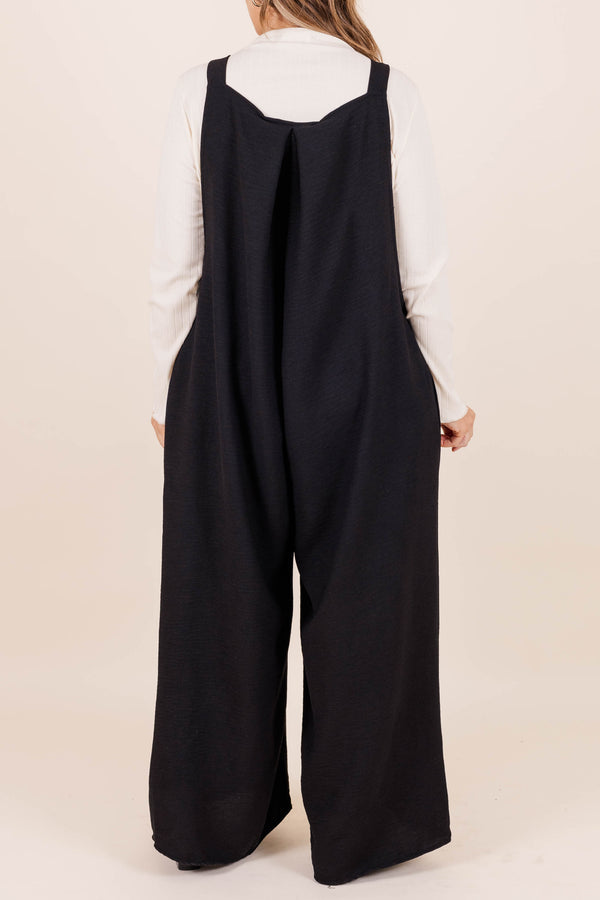 Got To Laugh Jumpsuit, Schwarz