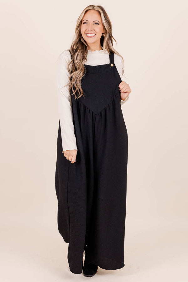 Got To Laugh Jumpsuit, Schwarz