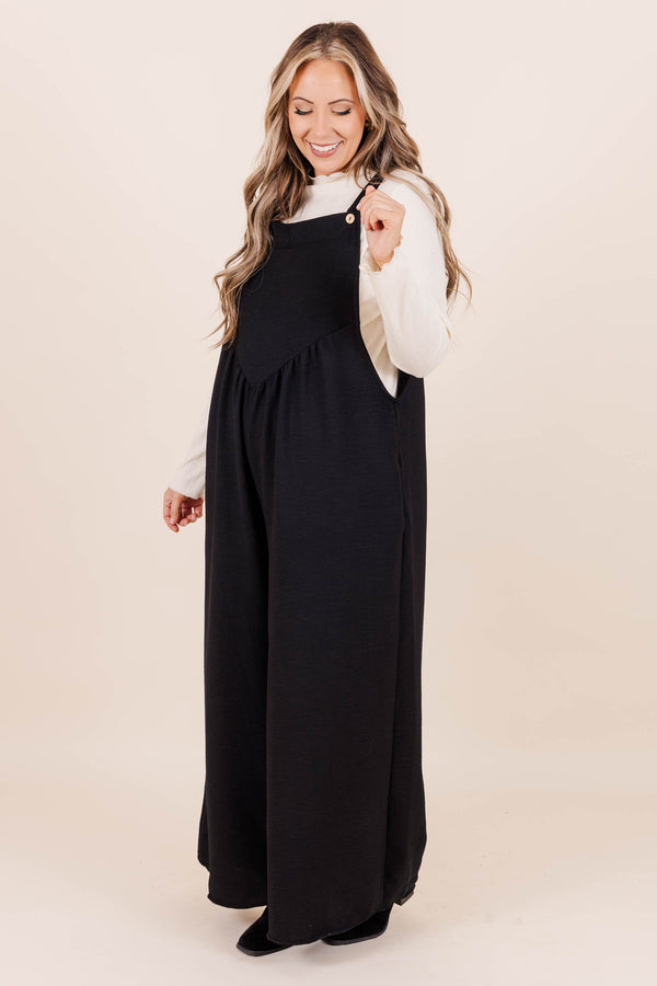 Got To Laugh Jumpsuit, Schwarz