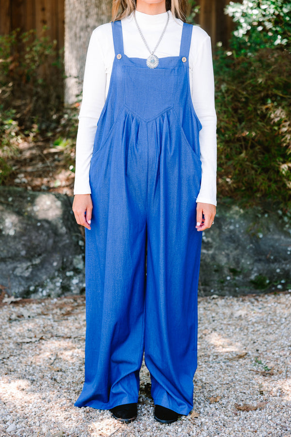 Got To Laugh Jumpsuit, Denim