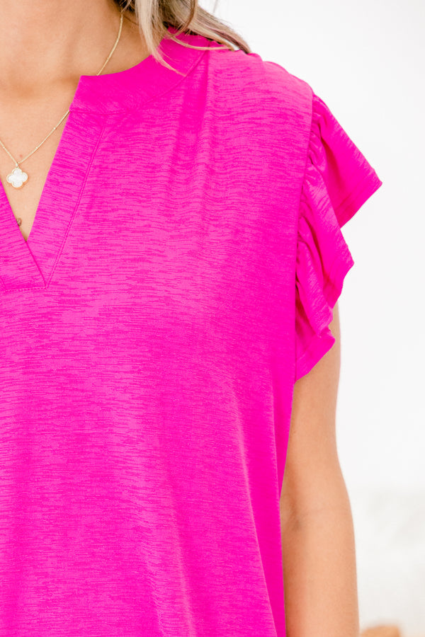 Grace Bay Top, Hot Pink