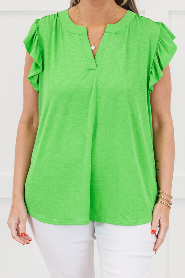 Grace Bay Top, Lime