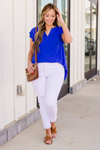 Grace Bay Top, Royal Blue