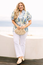 Graceful Beauty Top, Blue