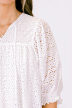 Graceful In Lace Top, White