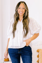 Graceful In Lace Top, White