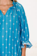 Grateful Life Dress, Azule Blue