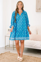 Grateful Life Dress, Azule Blue