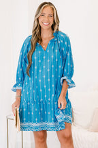Grateful Life Dress, Azule Blue