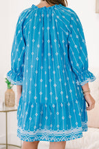 Grateful Life Dress, Azule Blue