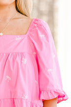 Grateful To Be Here Top, Pink Bow