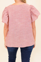 Groovy Pop Top, Red