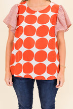 Groovy Pop Top, Red