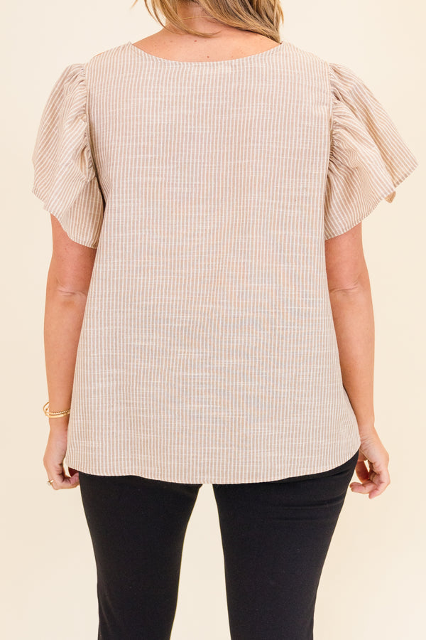 Groovy Pop-Top, Taupe