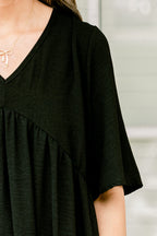 Growing With Time Dress, Black