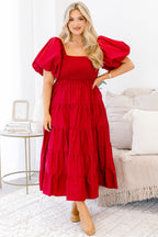 Half Past Sunset Dress, Red