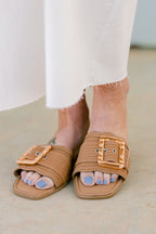 Half Past Sunset Sandals, Tan