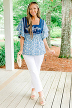 Halo Of Love Top, Blue