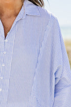 Hamptons Sommer-Top, Blau