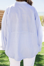 Hamptons Sommer-Top, Blau